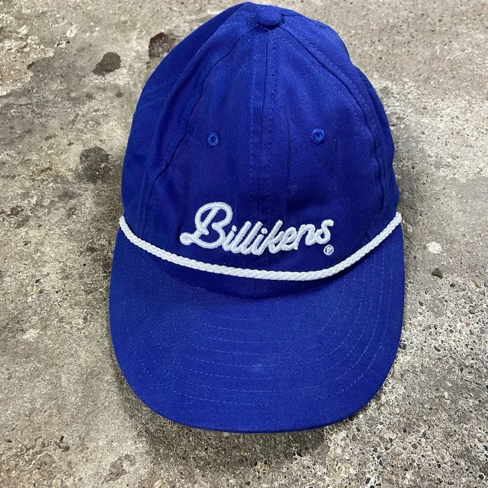 Staint Louis University Billikens Rope Cap Strap Back Adjustable Blue Retro Wear